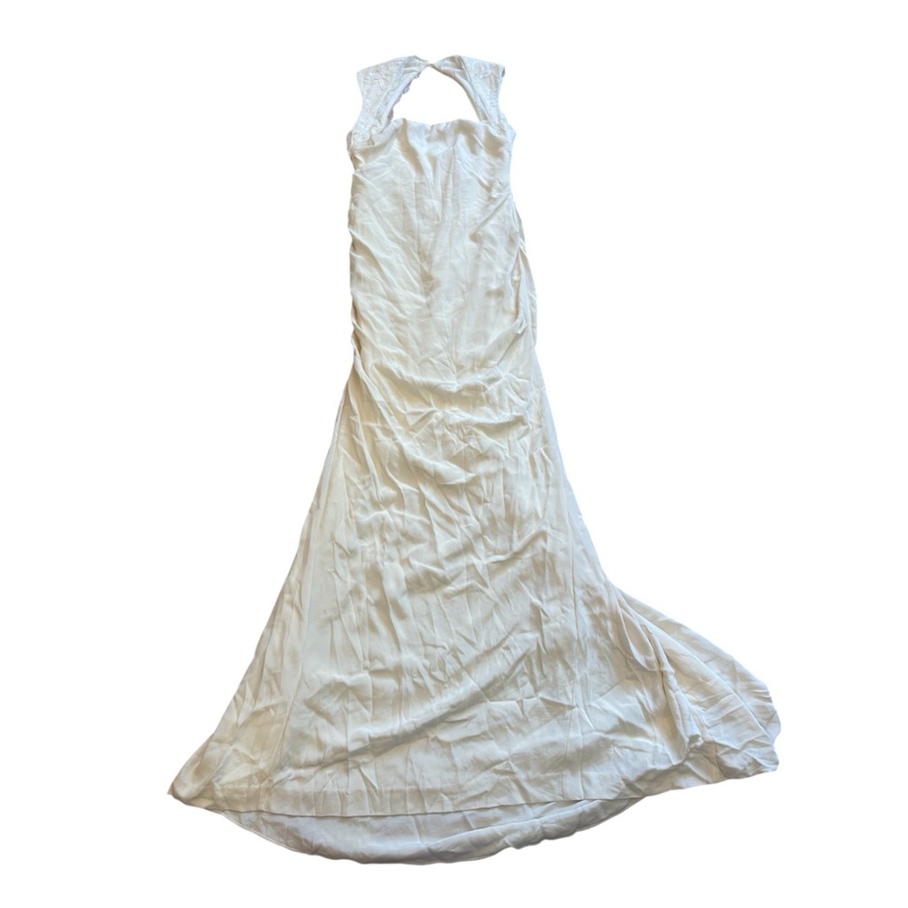 Nicole Miller Taryn D10014 Wedding Dress Ivory Plus Sized 14 - Picture 10 of 10